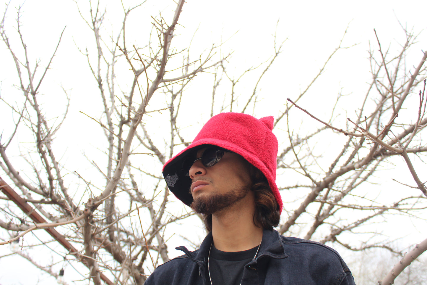 Devilish Oversized Sherpa Bucket Hat